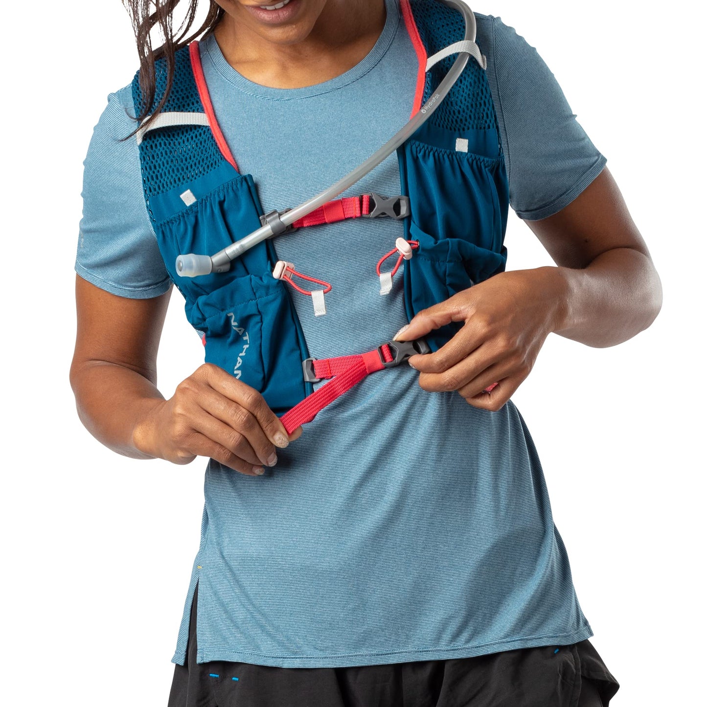 Nathan VaporAir Lite 4 Liter Vest & Hydration Pack with 2L Bladder, Front Water Bottle Pockets, Soft & Breathable Material for Comfort