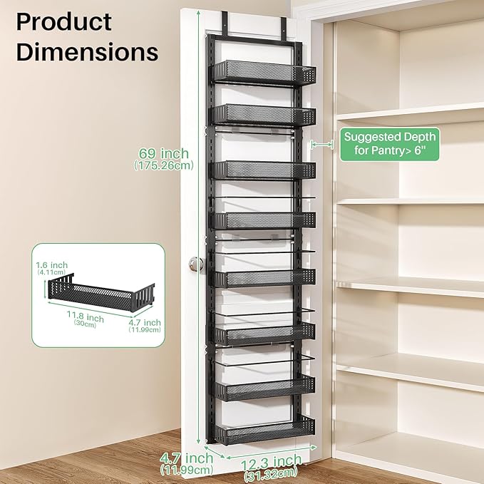 8 Tiers Over the Door Organizer