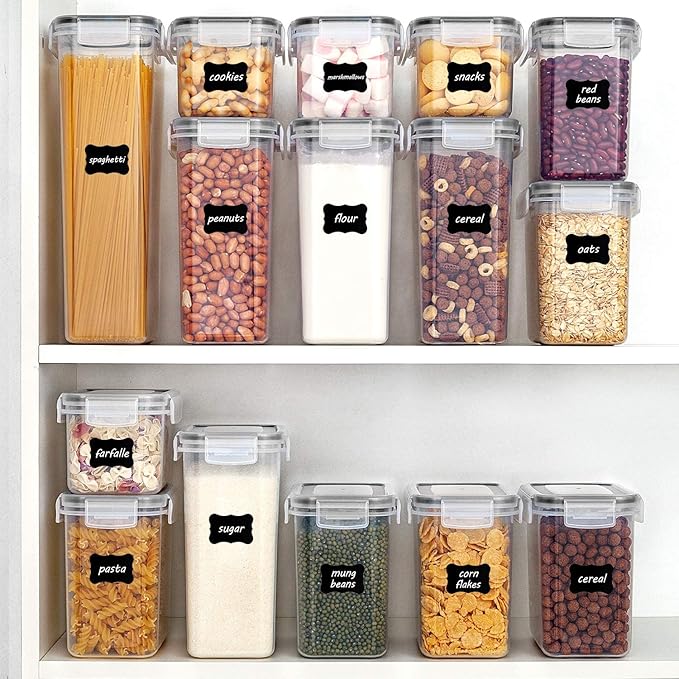 Vtopmart 32pcs Airtight Food Storage Containers Set, BPA Free Plastic Kitchen