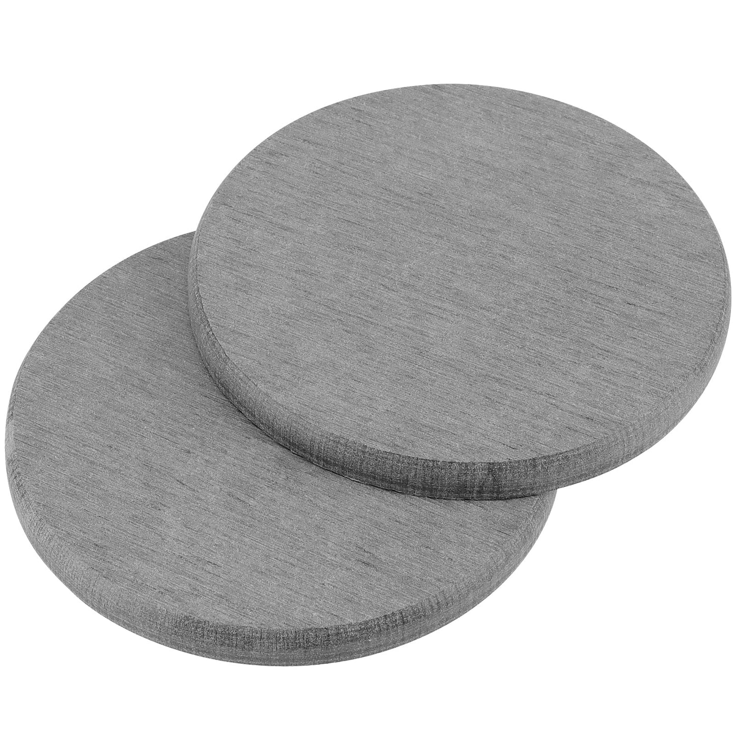 ZEONHAK 4 Inch Diatomaceous Earth Coaster Set of 12, Instant Dry Diatomite Drink Coasters, Round Absorbent Coaster, for Kitchen Drinks Plants Fast Water Absorption, W10 x D10 x H0.8 cm, Cloud Gray