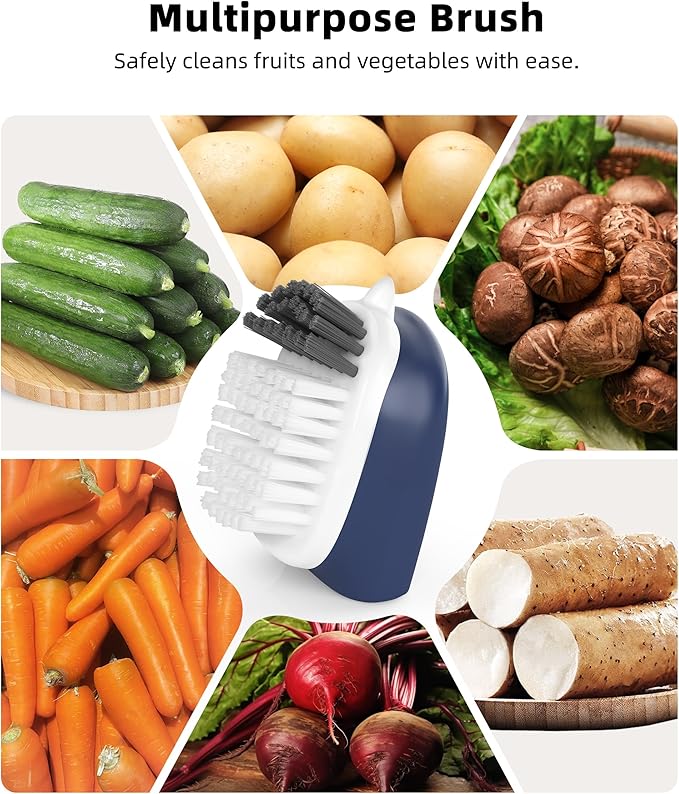 Potato Scrubber and Veggie Brush, Self-Standing Kitchen Brush