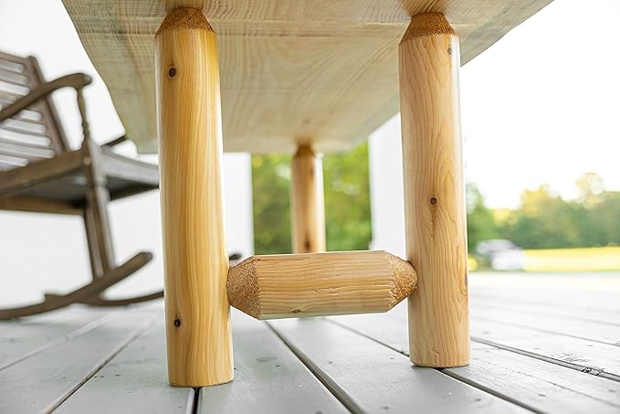 Live Edge Log Coffee Table — Rustic Furniture — Pine & Cedar Rustic Coffee Table