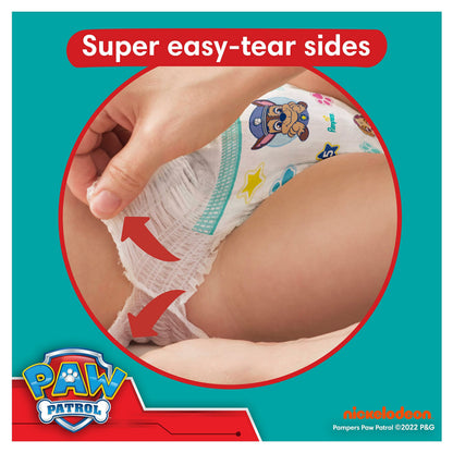 Pampers Baby-Dry Nappy Pants Paw Patrol Edition Size 6, 138 Nappies, 14kg-19kg, with Our 360° Pants Fit to Help Prevent Leaks