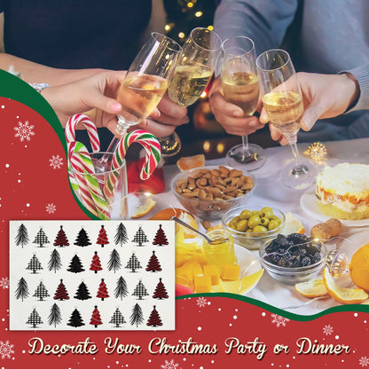 Christmas Tree Snowflakes Placemats Set of 4 Winter Gifts for Christmas Women Rustic Holiday Placemats Decor for Xmas Party Outdoor Home Kitchen Dining Recyclable Table Mats 12x18 inch - DH723