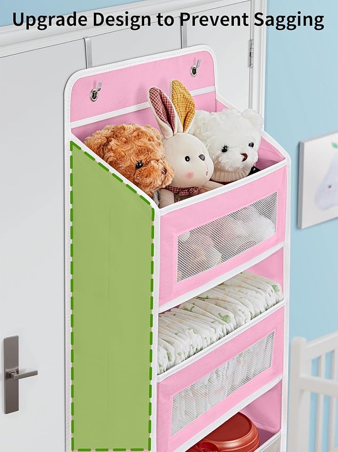 JARLINK Over The Door Organizer Storage, 5 Shelf Hanging Door Organizer