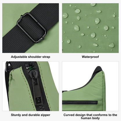 CLUCI Travel Purses for Women, Waterproof Nylon Crossbody Bags for Woman Trendy, Anti Theft Shoulder Handbags for Ladies