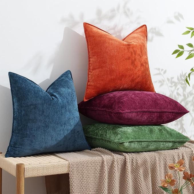 decorUhome Summer Couch Throw Pillow Covers 12x20 Set of 2, Decorative Soft