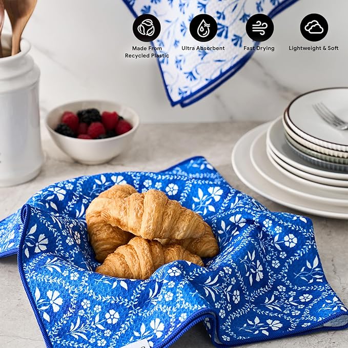 RECYCO Waffle Kitchen Towel Set of 2
