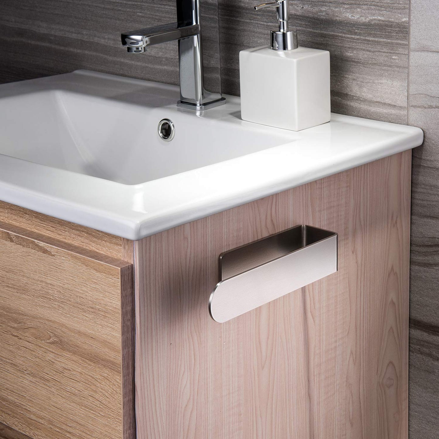 YIGII Hand Towel Holder Self Adhesive - Towel Ring Stainless Steel Towel Rail for Bathroom