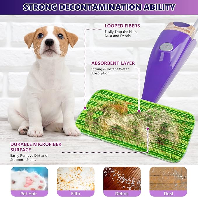Reusable Mop Pads Compatible