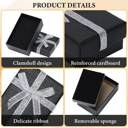 KisSealed 72 Pcs Jewelry Gift Boxes Bulk,Cardboard Jewelry Boxes 3.2 x 2.0 x 1.2 Inches,Foam Filled Small Gift Wrap Box for Rings Necklaces Earrings Bracelets,for Anniversaries,Weddings,Birthdays