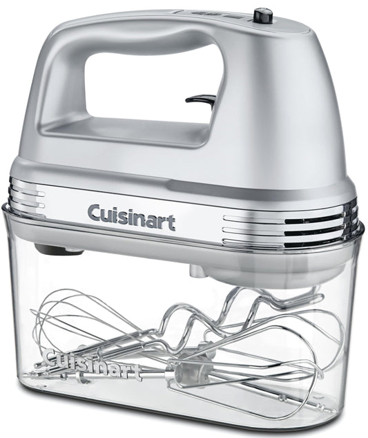 Cuisinart HM-90BCS Power Advantage Plus 9-Speed Handheld Mixer with Storage Case, Brushed Chrome