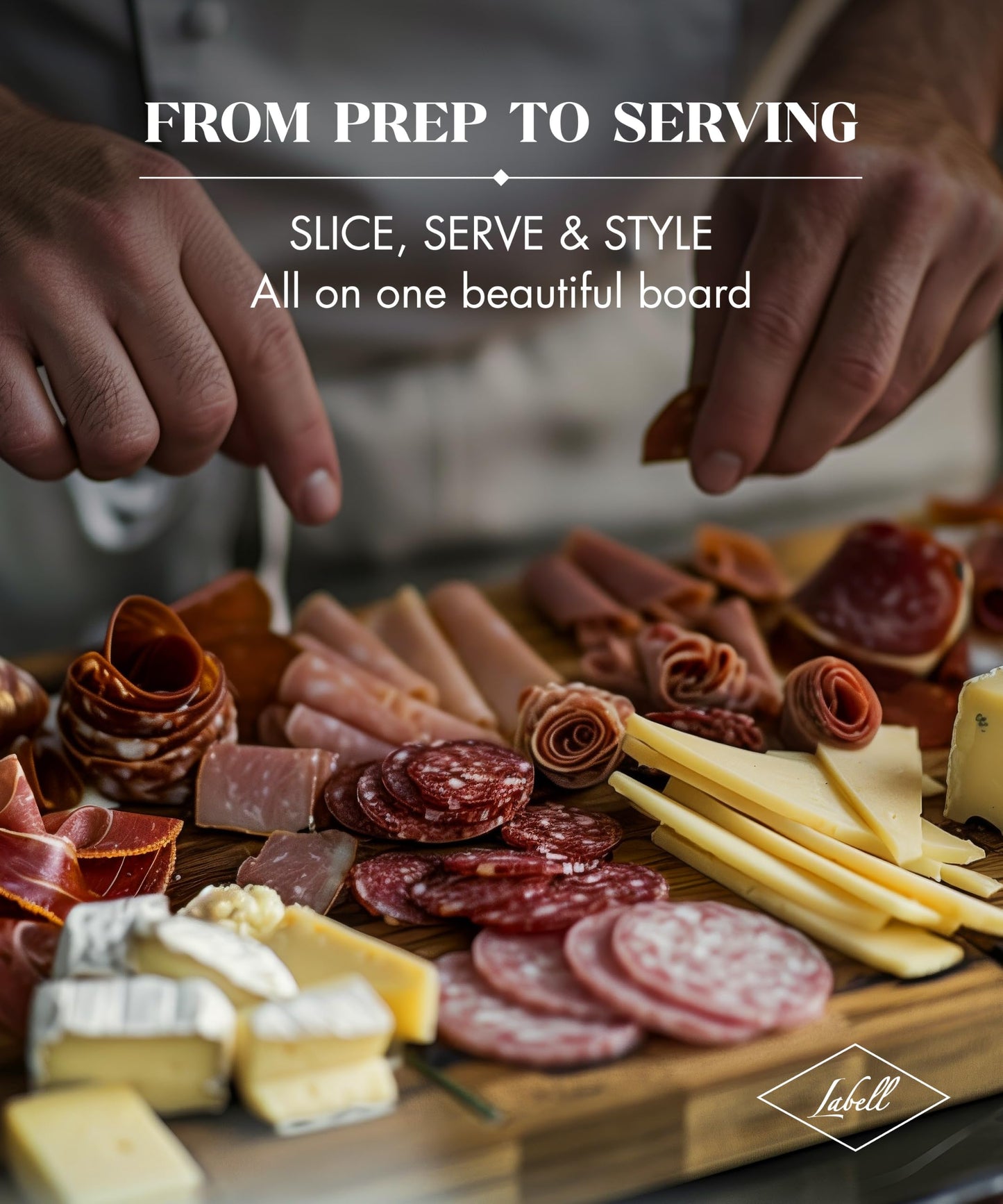 Labell Maple End-Grain Butcher Block with Juice Groove - Checkered Maple Wood Cutting Board Handcrafted in Canada - Thick Butcher Block for Meat, Cheese & Charcuterie - 12x16x1.25"