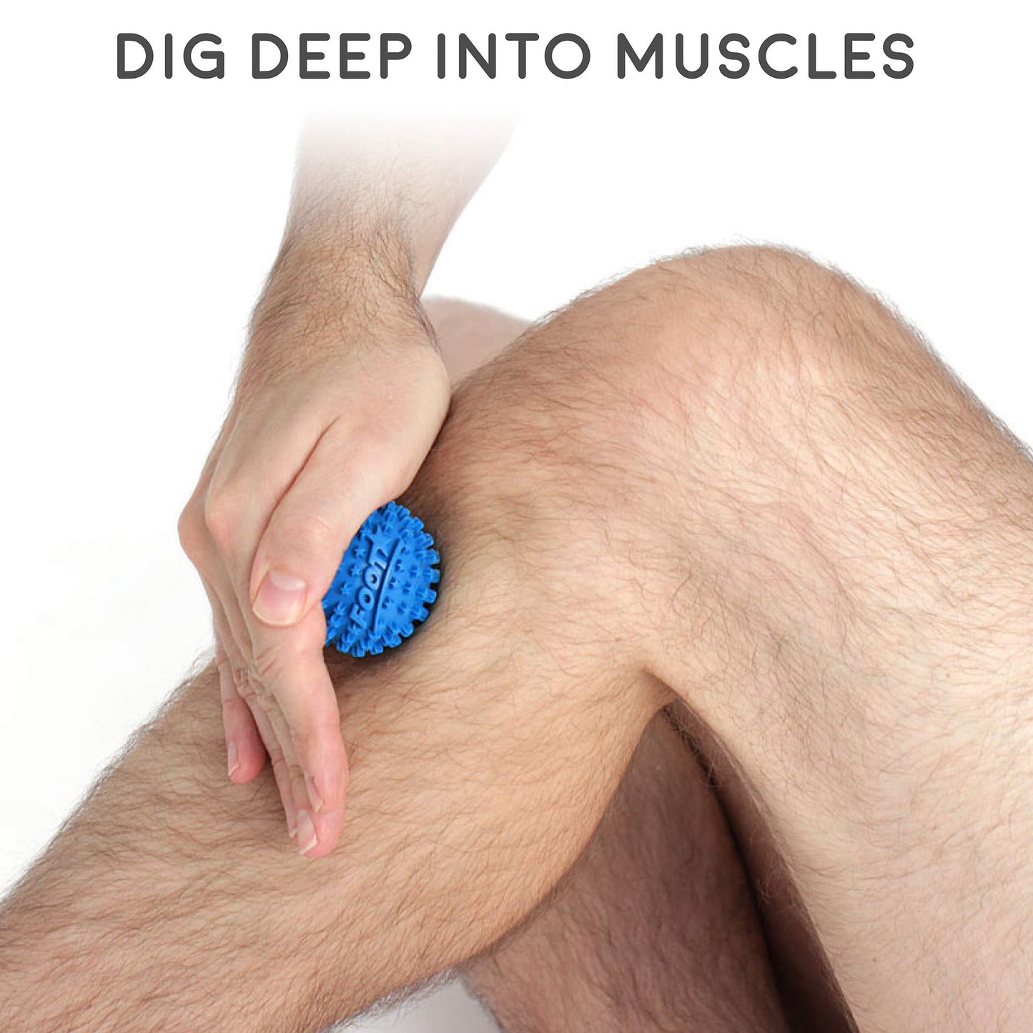 Body Back Foot Star® Massager Ball and Plantar Fasciitis Roller - Soothe Foot Stress, Discomfort, Aches, & Tightness (2-Inch, Blue)