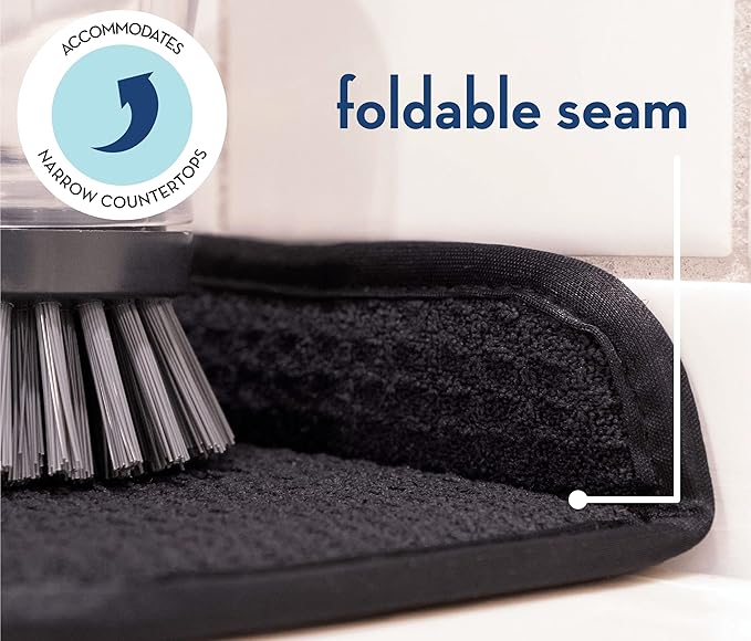 S&T INC. Microfiber Kitchen Faucet Sink Mat Drip and Splash Catcher
