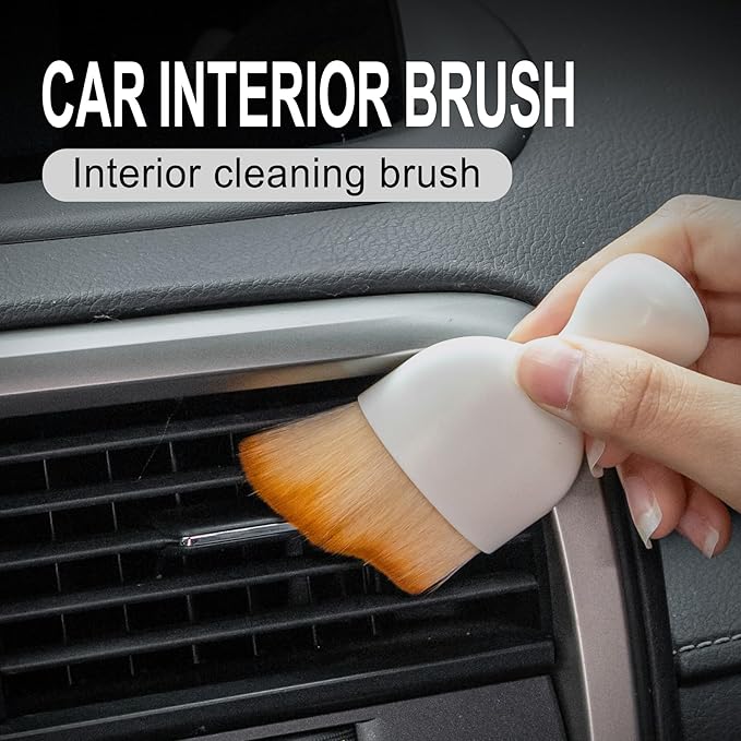 GaRhomxy Car Detailing Brushes, Car Interior Dust Sweeping Soft Brush, Soft