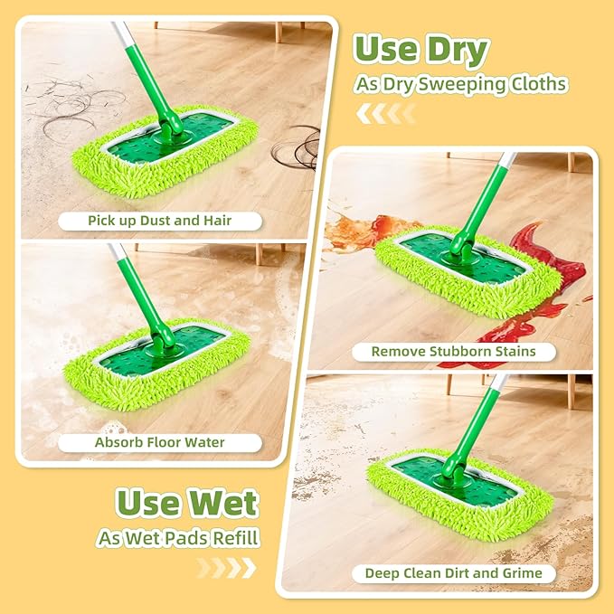 Reusable Microfiber Pads Compatible