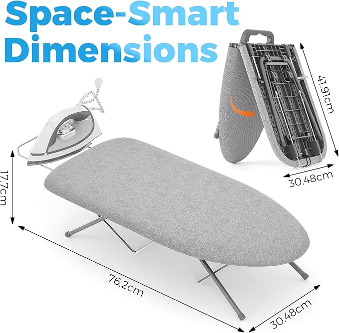 KINGBOARD Tabletop Ironing Board, Small Ironing Boards