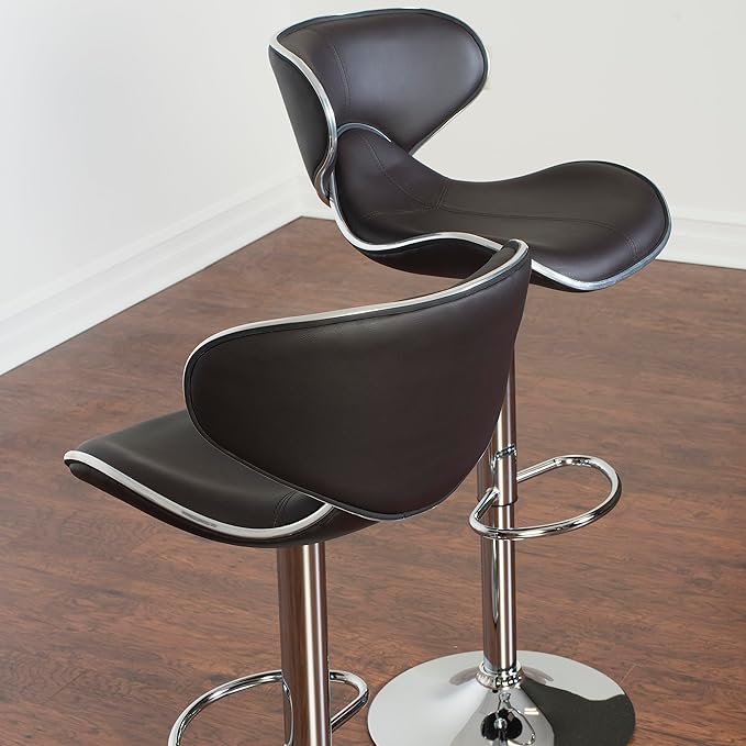 Roundhill Furniture Masaccio Cushioned Leatherette Upholstery Airlift