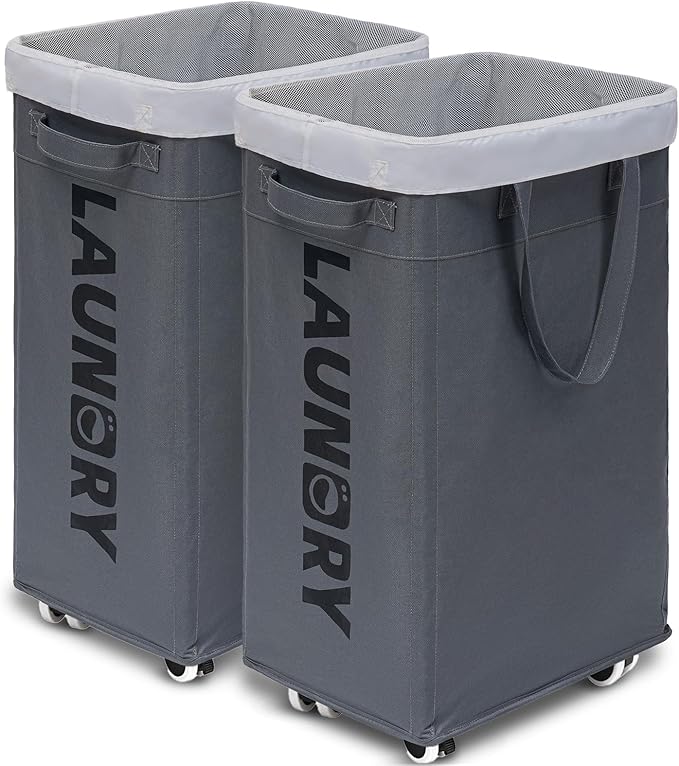 Goodpick Hamper with Wheels, Dirty Laundry Basket
