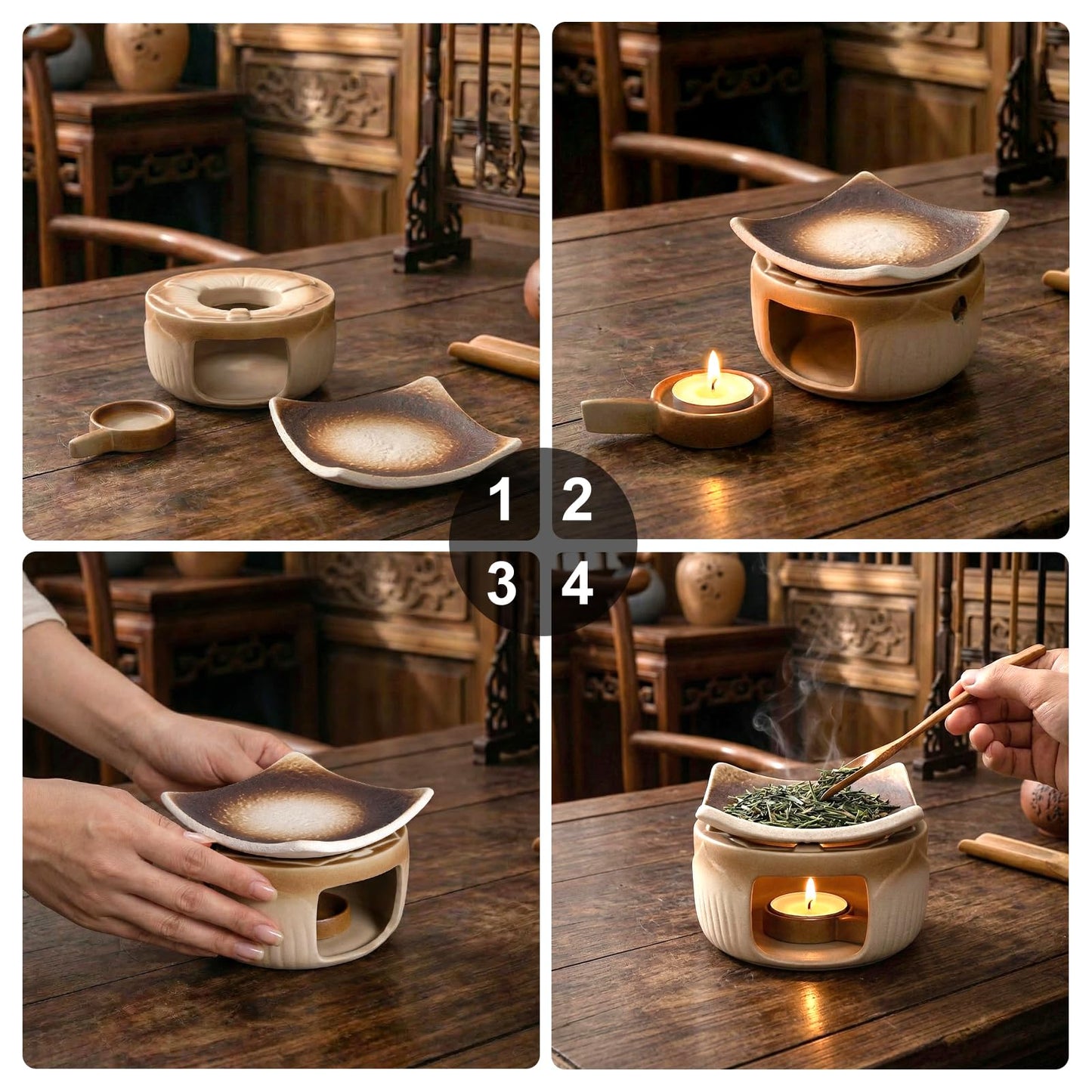 YSZYPETHE Handmade Ceramic Aromatherapy Diffuser