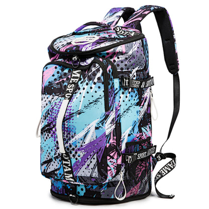 Gym Duffle Bag Backpack with Shoe Compartment,4 ways Travel Backpack for Women and Men,Multi-Functional Weekender bag with Waterproof Layer&Laptop Compartment for Fitness, Travel,Camping(Multicolor)