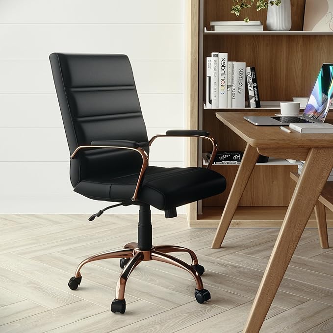 Flash Furniture Whitney Mid-Back Swivel LeatherSoft Desk Chair