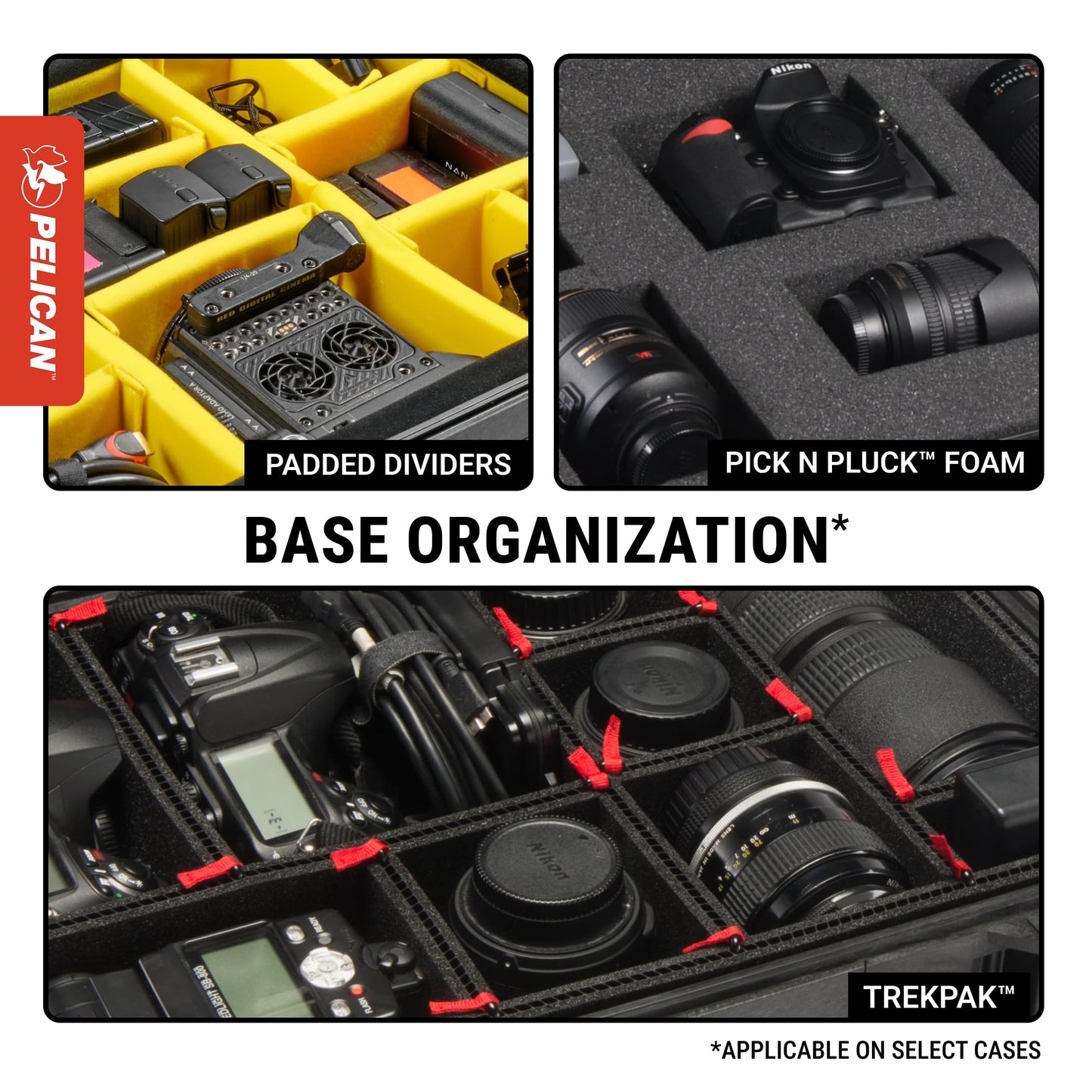 Pelican Air 1615 Case With Padded Dividers - Black