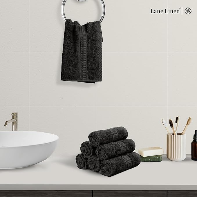 Black Hand Towels for Bathroom