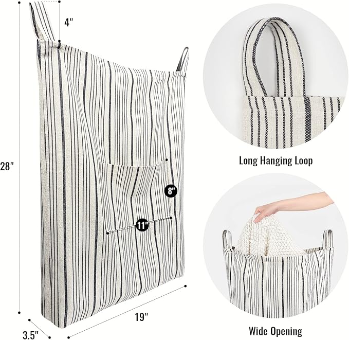 AELS Farmhouse Hanging Laundry Hamper