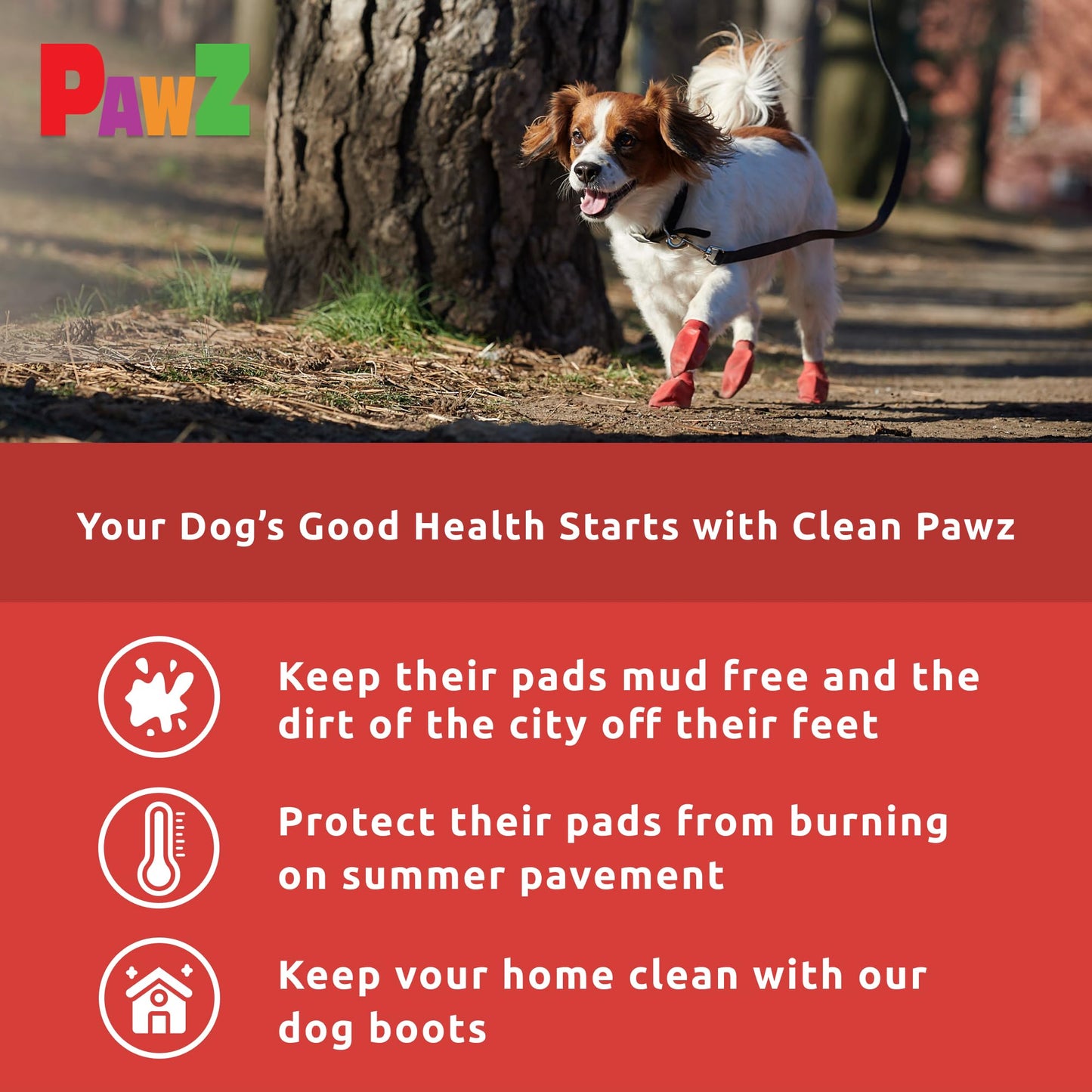 Pawz Dog - Red Dog Boots