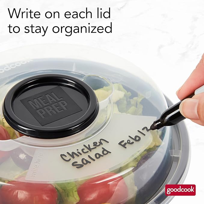 GoodCook 4-Cup Meal Prep Bowls Set
