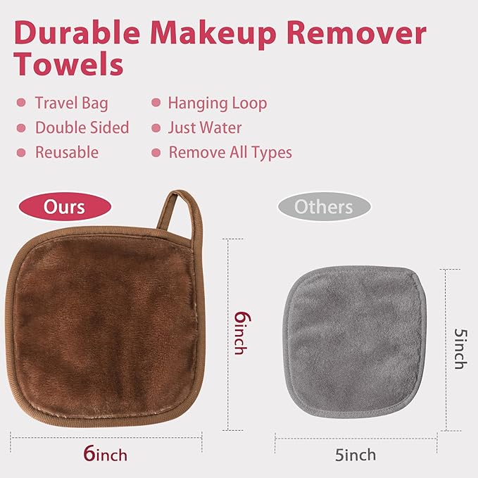 Makeup Remover Cloth, Makeup Remover Pads Microfiber Face Washcloth