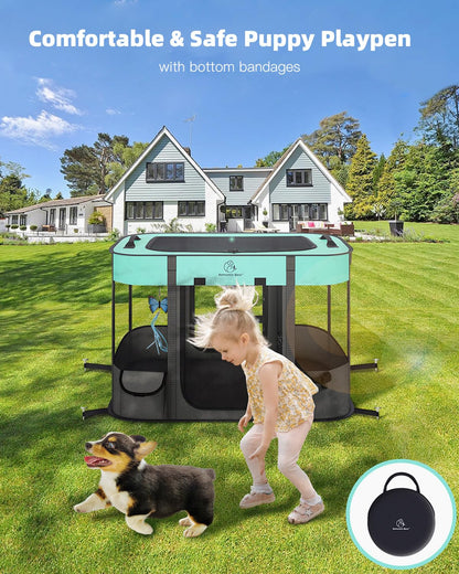 Foldable Pet Playpen,Cat Dog Playpen,Portable Dog Cage soft Portable Exercise Kennel Tent,Puppy Pen Indoors/Outdoors Pet Tent Fence(S(70 * 55 * 45cm))