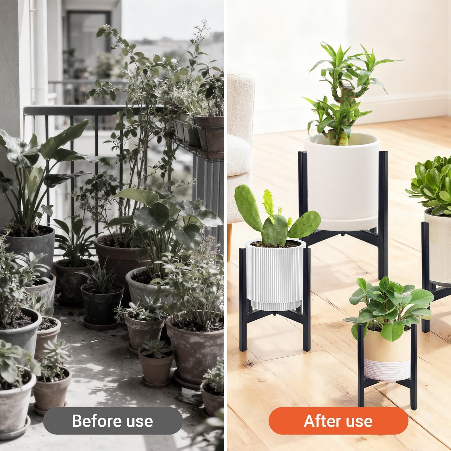XYCCRX 4PC,Plant Stand Indoor,Plant Shelf,Plant Stand Outdoor,Suitable For Gardens ,Courtyards,Homes,Offices,Cafes,and Plant Racks