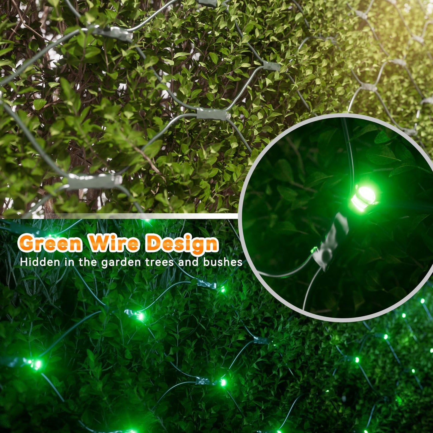 LitHome 21FT x 5FT Christmas Net Lights Outdoor Mesh Lights, 360 LED St Patrick’s Day Net Light for Bushes Connectable, 8 Modes Green Giant Mesh Light Waterproof for Christmas Garden Party Roof Decor