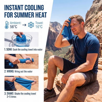 4 Packs Cooling Towels for Neck and Face(40"x 12"), Cool Sweat Towels for Hot Weather, Cooling Rag, Lightweight Soft Breathable Towels for Yoga, Sport, Workout, Running, Gym, Camping, Fitness