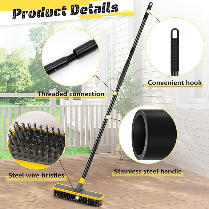 Heavy Duty Broom Wire Floor Scrub Brush