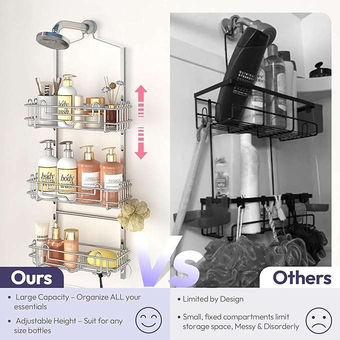 SWTYMIKI Shower Caddy Hanging Organizer