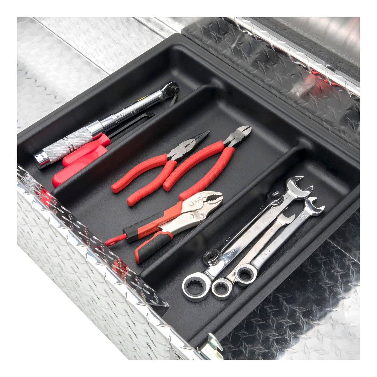 UWS EC10041 60-Inch Heavy-Wall Aluminum Gull Wing Truck Tool Box, RigidCore Lids
