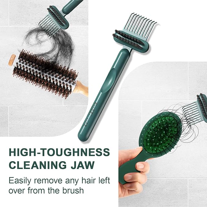 RHOS 2-in-1 Hair Brush Cleaner and Remover Tool