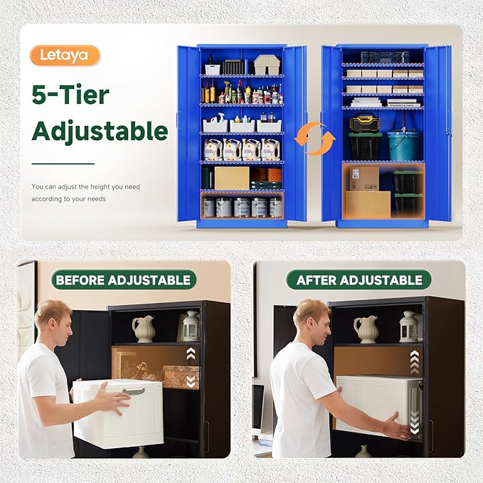 Letaya Metal Garage Storage Cabinets