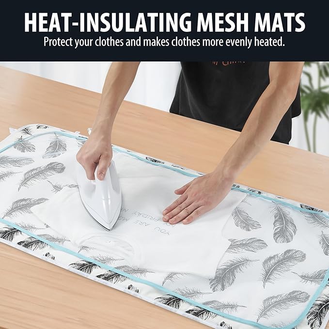Seiritex Ironing Mat, Portable Ironing Pad 39.4 x 18.9 inch Table Top Iron