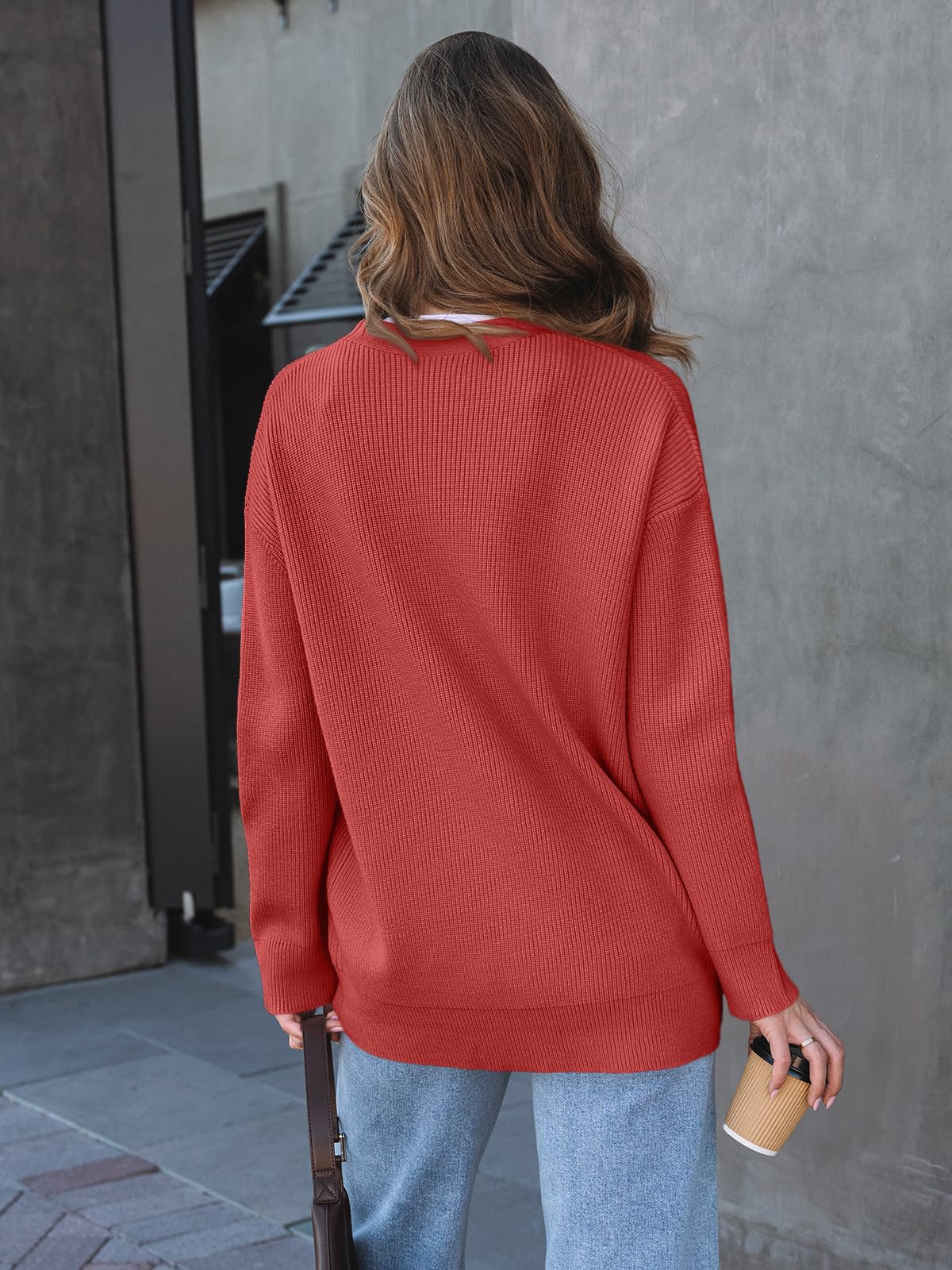 LILLUSORY Women Oversized Cardigan Sweater 2025 Fall Outfits Cloth Fashion V Neck Knit Button Front Casual Trendy Tops
