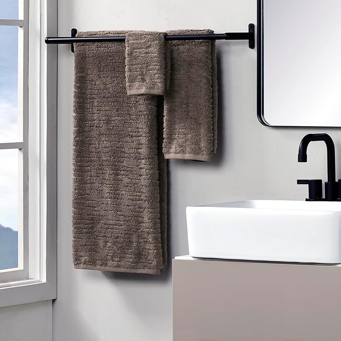 SKL Home CloudSoft 100% Cotton Luxury 6-Piece Towel Set, 600 GSM, Ultra Plush &