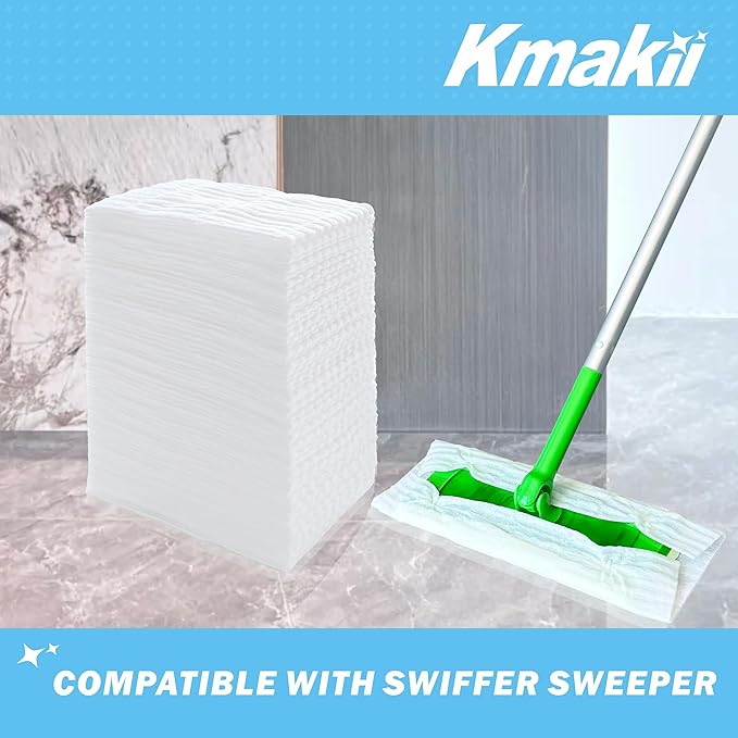 KMAKII Dry Sweeping Cloths Dry Mop Refills