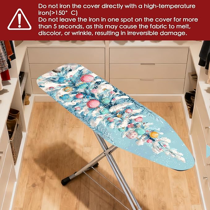 Nuxovilar Ironing Board Covers Snowy Winter Tree Pattern Polyester 15x54 Inches