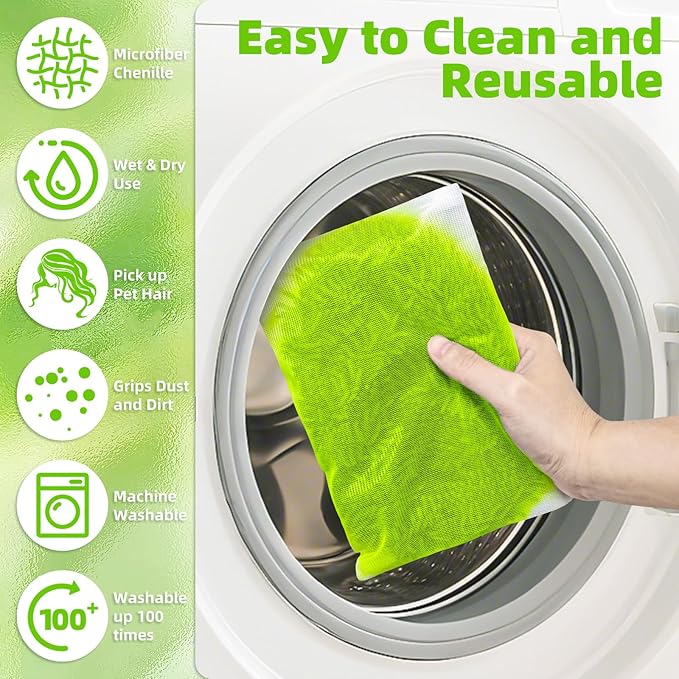 Reusable Dry Sweeping Cloths Microfiber Wet Pads Refill Compatible