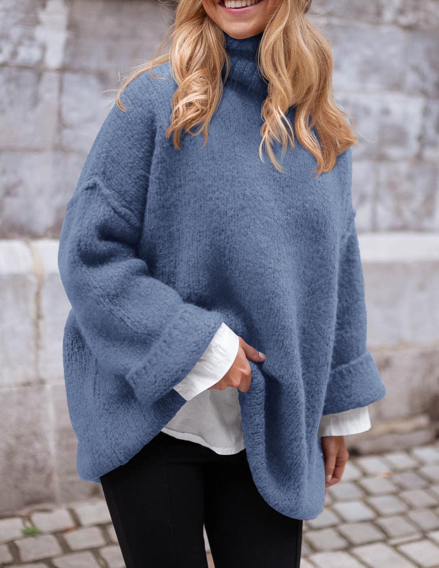 PRETTYGARDEN Oversized Sweaters for Women 2025 Chunky Turtleneck Sweater Fall Clothes Long Sleeve Tops Winter Clothing