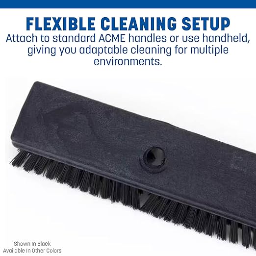 SPARTA Plastic Floor Scrub Brush, Brush Head Only, Deck Brush